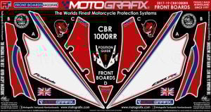 Honda Cbr 1000RR 2017-2019 Model Damla Sticker