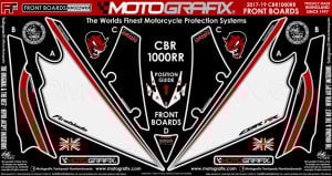 Honda Cbr 1000RR 2017-2019 Model Damla Sticker