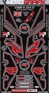 Bmw S1000R 2014+ Model Yan Grenaj Sticker Takımı