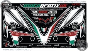 Ducati Multistrada 1200 2010+ Sticker Takımı