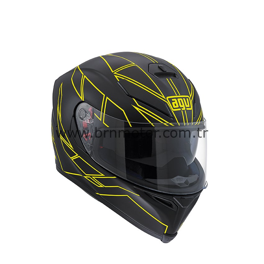 【きみきみ】AGV K-5 フルフェイスヘルメット ブラック/イエロー AGV K-5 Hero Black/Yellow Kask | AGV | AGV K-5 Hero Black/Yellow Kask