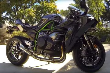 Kawasaki Ninja H2 Slash Cut Polished Full Sistem Egzoz