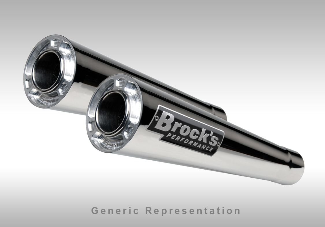 Kawasaki Zx 14R 2008-2011 Brock's Short Meg Paslanmaz Çelik Çift Tüp Egzoz