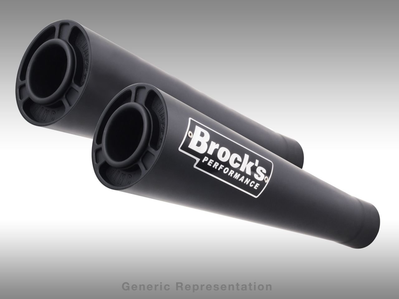 Kawasaki Zx 14R 2008-2011 Brock's Short Meg Siyah Çift Tüp Egzoz