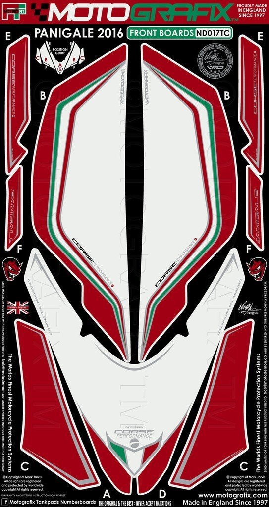 Ducati Panigale 1299 2016+ Sticker Takımı