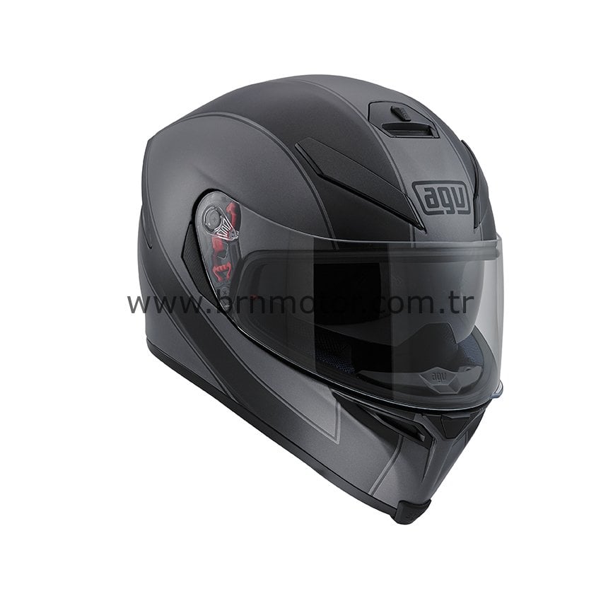 AGV K-5 Enlace Grey/Black Matt Kask