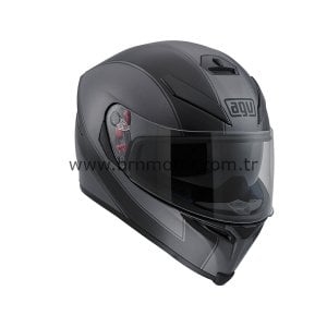 AGV K-5 Enlace Grey/Black Matt Kask