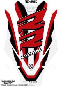 Bmw S1000RR 2019+ Model Motografix Tank Pad