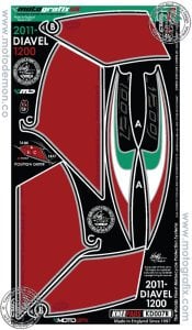 Ducati Diavel 1200 Depo Yan Sticker