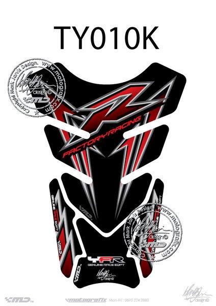 Yamaha YZF R1 / R6 Motografix Tank Pad