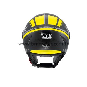 AGV Blade Human Blk Metal/Silver/Yellow Kask