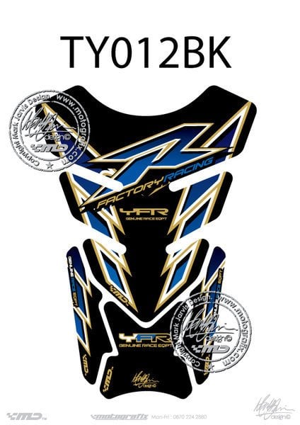 Yamaha YZF R1 / R6 Motografix Tank Pad