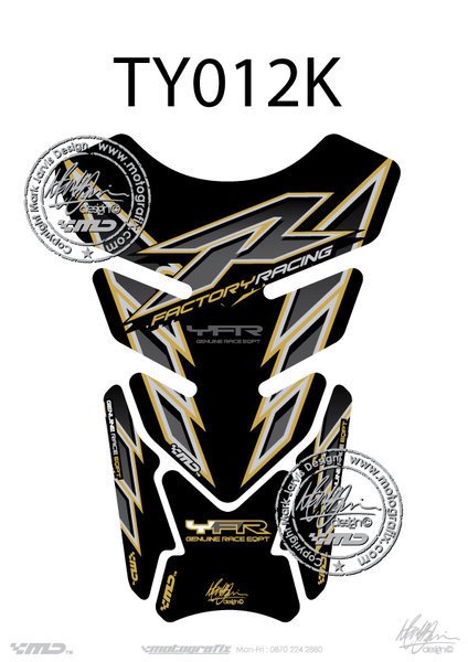 Yamaha YZF R1 / R6 Motografix Tank Pad