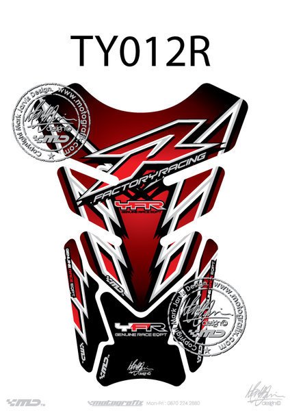 Yamaha YZF R1 / R6 Motografix Tank Pad