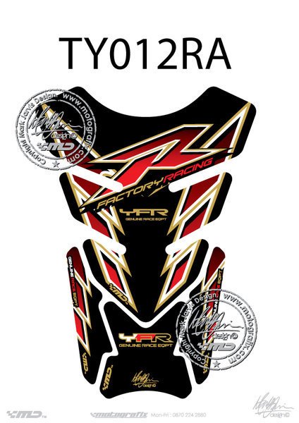 Yamaha YZF R1 / R6 Motografix Tank Pad