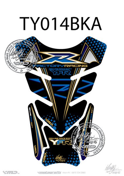 Yamaha YZF R1 / R6 Motografix Tank Pad
