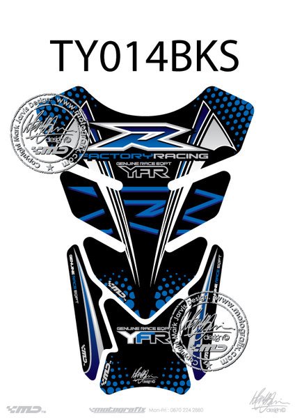 Yamaha YZF R1 / R6 Motografix Tank Pad