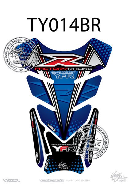 Yamaha YZF R1 / R6 Motografix Tank Pad
