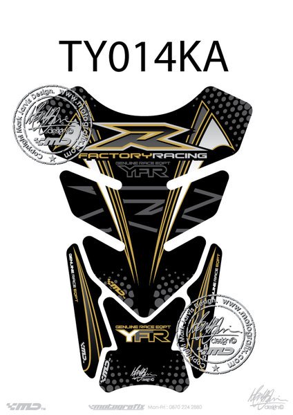 Yamaha YZF R1 / R6 Motografix Tank Pad