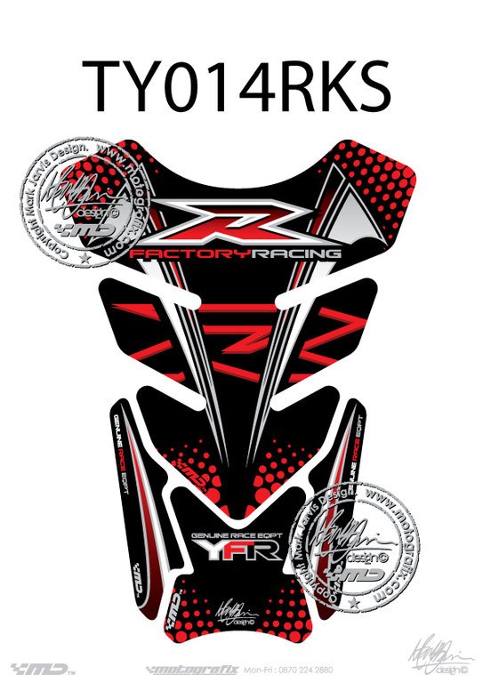 Yamaha YZF R1 / R6 Motografix Tank Pad