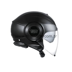 Agv Fluid Solid Black Kask