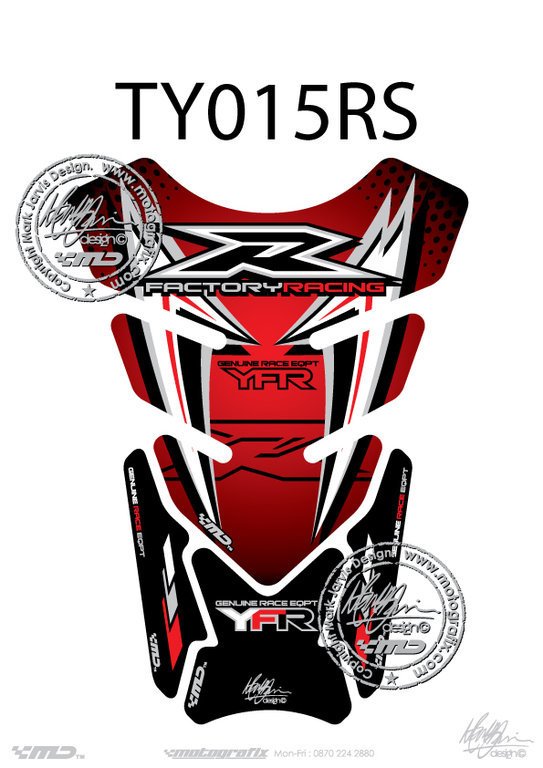 Yamaha YZF R1 / R6 Motografix Tank Pad