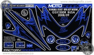 Suzuki Gsx R1300 Hayabusa 2008-2019 Model Motografix Damla Sticker
