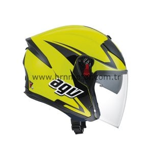 Agv K-5 Jet Threesixty Yellow Fluo/Black Kask