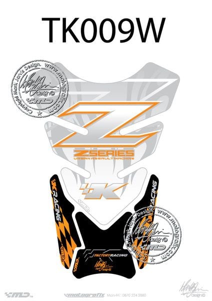 Kawasaki Z750 / Z1000 Motografix Tank Pad