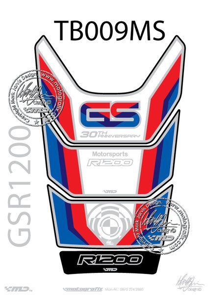 Bmw R 1200 GS Motografix Tank Pad