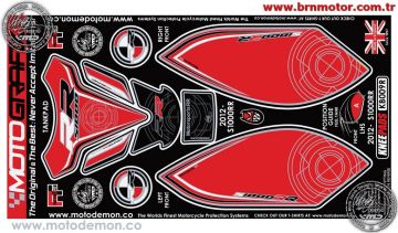 Bmw S1000RR 2012-2014 Model Motografix Tank Pad+Damla Sticker Takımı