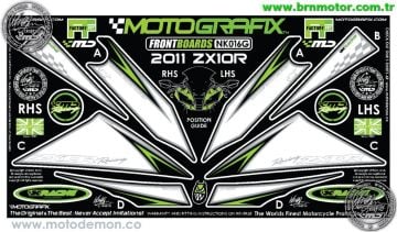 Kawasaki ZX10R 2011+ Motografix Damla Sticker