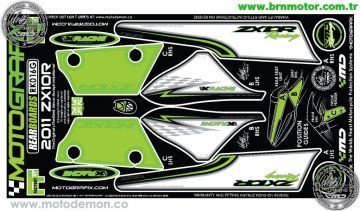 Kawasaki ZX10R 2011+ Motografix Damla Sticker