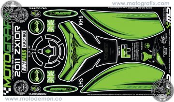 Kawasaki ZX10R 2011+ Motografix Damla Sticker