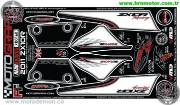 Kawasaki ZX10R 2011+ Motografix Damla Sticker