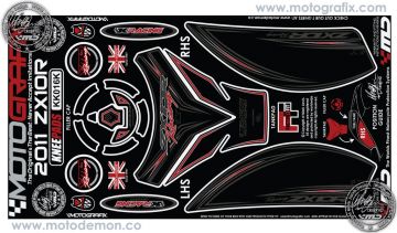 Kawasaki ZX10R 2011+ Motografix Damla Sticker