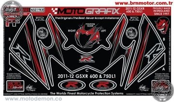 Suzuki Gsx R600 Gsx R750 2011-2012 Model Motografix Damla Sticker
