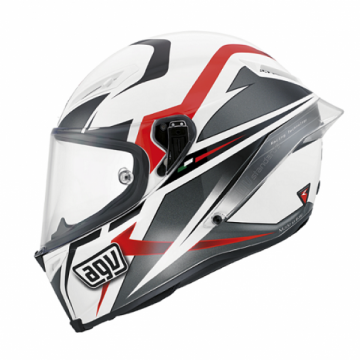 AGV Corsa Velocity White Black Red Full Face Kask