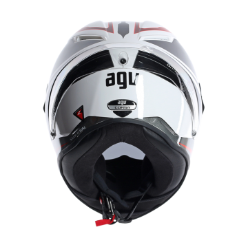 AGV Corsa Velocity White Black Red Full Face Kask