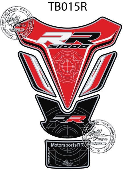 Bmw S1000RR 2009-2014 Model Motografix Tank Pad