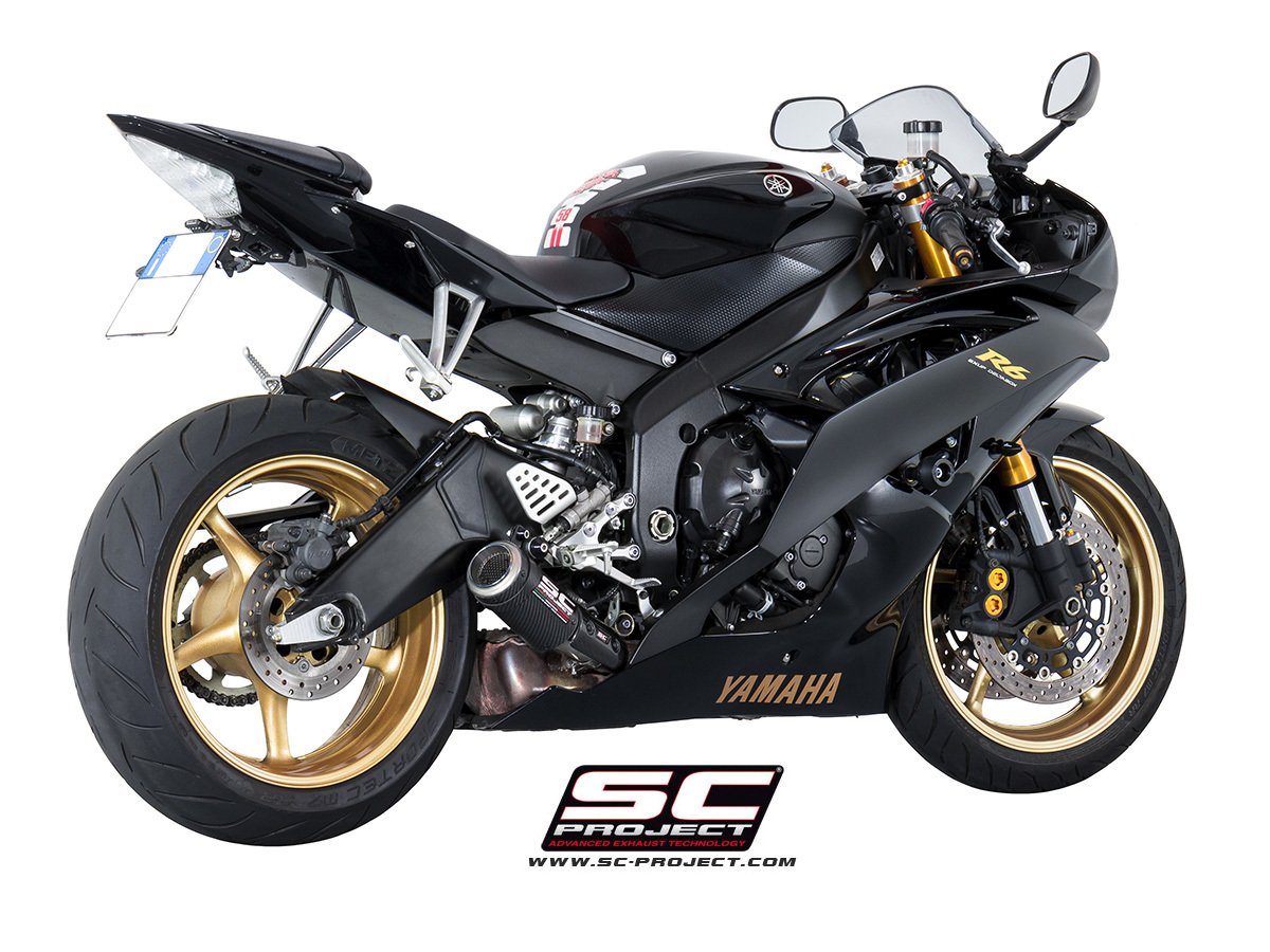 Yamaha YZF R6 SC Project CR-T Slip On Egzoz - Karbon | SC Project