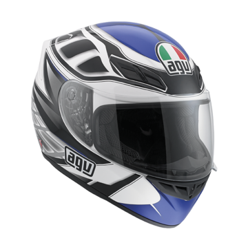 AGV K4 Diapason White Black Blue Full Face Kask