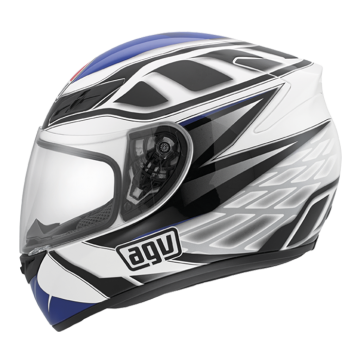 AGV K4 Diapason White Black Blue Full Face Kask