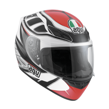 AGV K4  Diapason White Black Red Full Face Kask