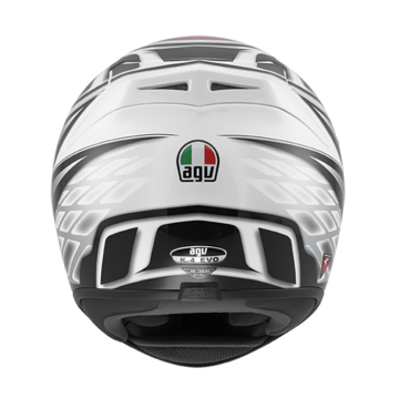 AGV K4  Diapason White Black Red Full Face Kask
