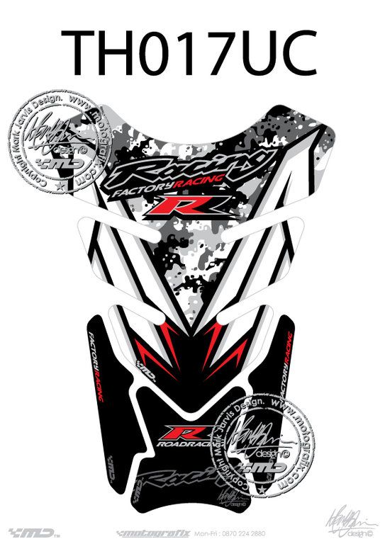 Honda Cbr 1000RR 2009-2014 Model Motografix Tank Pad