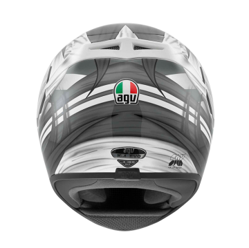 AGV K4 Hang On White/Gun Metal Full Face Kask