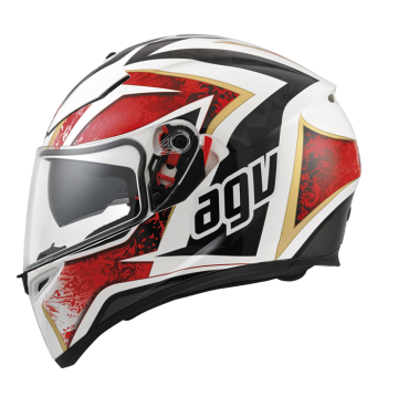 AGV K-3 SV Vulcan White/Black/Red Full Face Kask