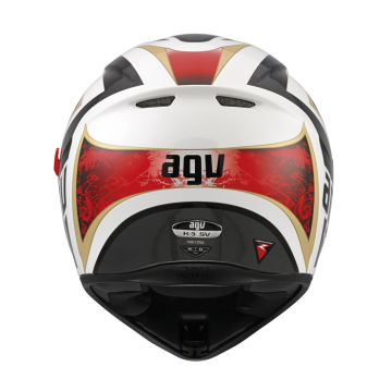 AGV K-3 SV Vulcan White/Black/Red Full Face Kask