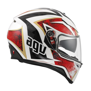 AGV K-3 SV Vulcan White/Black/Red Full Face Kask